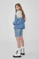 ニットデニムジャケット/ KNIT DENIM JACKET [6673]
