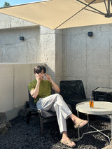 クリーリングエアフィットラウンドショートスリーブニットウェア / Cooling Air Fit Round Short-Sleeved Knitwear (10 colors)