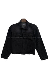 LOOKPINE LIN BLACK DENIM SET - JACKET (6690576924790)