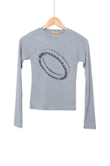 ウェーブクロップロングスリーブTシャツ