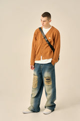 DAMAGE POINT WASHED DENIM