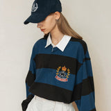 GHCラグビーシャツ/GHC RUGBY SHIRT_BLUE BROWN