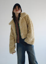 エッグファージャケット/Egg Fur Jacket (2color)