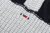 ストライプリブニットフーディ / STRIPE RIB KNIT HOODIE_LIGHT GREY