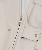 87-STAN024 [Vegan Leather] マルチポケットレザーベスト