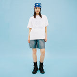 UNIVERSITY EMB SS TEE WHITE(CV2CMUT516A) (6691127951478)