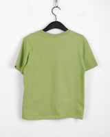 オフラインレタリングセミクロップ半袖Tシャツ