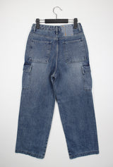 カーゴデニムパンツ/no.1768 cargo denim pants (2color)
