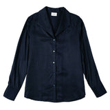 SILKY COLLAR SHIRT_NAVY (6600107196534)