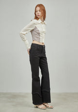 ウェーブクロップシャツ/WAVY CROPPED SHIRT