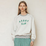 ホビークラブラグランスウェットシャツ/HOBBYCLUB RAGLAN SWEATSHIRT_GREEN