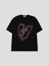 ラビットハートハーフスリーブ / Rabbit heart half sleeves 2color
