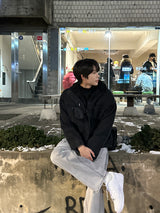 LMN オーバーサイズフィットウールデニムジャケット / LMN Oversized Fit Wool Denim Jacket (2 colors)