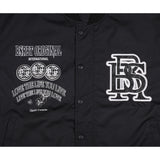 ロゴパッチバーシティジャケット/BSR2223FWJK020 DFR LOGO PATCH VARSITY JACKET BLACK