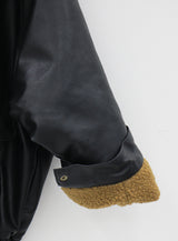 ウールレザージャンパー / Wool leather jumper (2color)