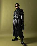 [自主製作] [Restock] ルーカスレザートレンチコート/LUCAS leather trench coat (2 color)