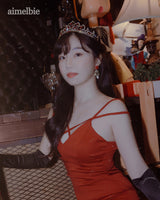 ローズシャンデリアピアス / Red Rose Chandelier Piercing