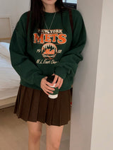NY METS Printing Sweat Shirt (3color)
