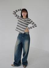 ボヘミアンデニムパンツ / bohemian denim trousers