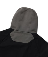 PIPPING MIX ANORAK HOODIE_BLACK