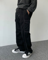ステッチカーゴコットンパンツ。/Stitch Cargo Cotton Pants (6623649497206)
