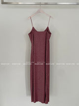velvet flower bustier long dress