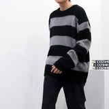 EVヘアーオーナメントストライプニット/EV Hair Ornament Striped Knitwear (3 colors)