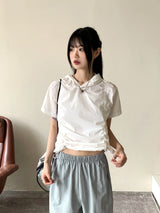 ヒューピンゴプコアナイロンストリング半袖フードTシャツ / Hupin Gopcore Nylon String Short Sleeve Hooded T-shirt
