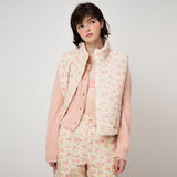 FLORAL PEDDING VEST, CREAM