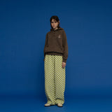 フリースチェッカーボードパンツ/FLEECE CHECKERBOARD PANTS_LIME