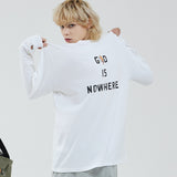 オーバーフィットレタリングロングスリーブT/OVERFIT LETTERING LONG-SLEEVED T-WHITE