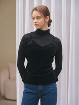 VELVET CAMI LAYERED TOP_BLACK (6638361903222)