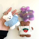 cream chanibear keyring