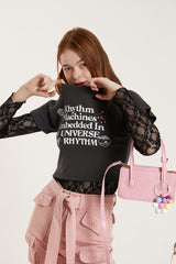 レースシースルーTシャツ/LACE SEE THROUGH T.SHIRT