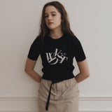 ロゴクロップニット/Logo crop Knit [2 Color]