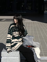Lion Border Round Knit (3color)