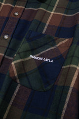 ビッグプレイドチェックシャツ/Big Plaid Check Shirt S107 Green