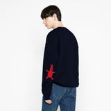 [UNISEX] Elbow White Rabbit Clip Sweatshirt (6654935203958)