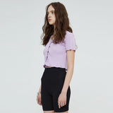ボタンフロントクロップカーディガン / BUTTON FRONT CROP CARDIGAN (LAVENDER)