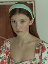 Mint Green Satin Headband (6611833716854)