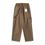 TWO TUCK WIDE CARGO PANTS-BEIGE