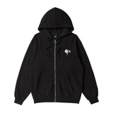 グラフィティプリンティングフードジップアップ/GRAFFITI PRINTING HOOD ZIP-UP-BLACK