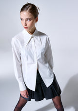 POINTED COLLAR COTTON SHIRT (6624209567862)