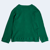 ２WAYジップアップワッフルカーディガン/DAMP 2-WAY ZIP-UP WAFFLE CARDIGAN_GREEN