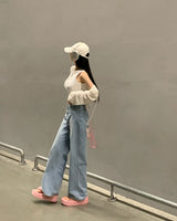 アクアデニムワイドパンツ