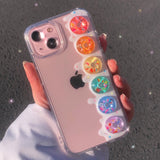 Rainbow sweet donut case