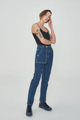 ストレートフィットスナップポケットデニムパンツ / STRAIGHT FIT SNAP POCKET DENIM PANTS [6888]