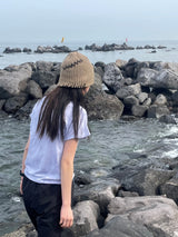 プリンティングハーフタートルネックT
