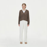 WOOL CROP KNIT CARDIGAN_BROWN (6610811912310)