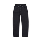 Womans Signature Stud Tapered Crop Fit Denim Pants Black